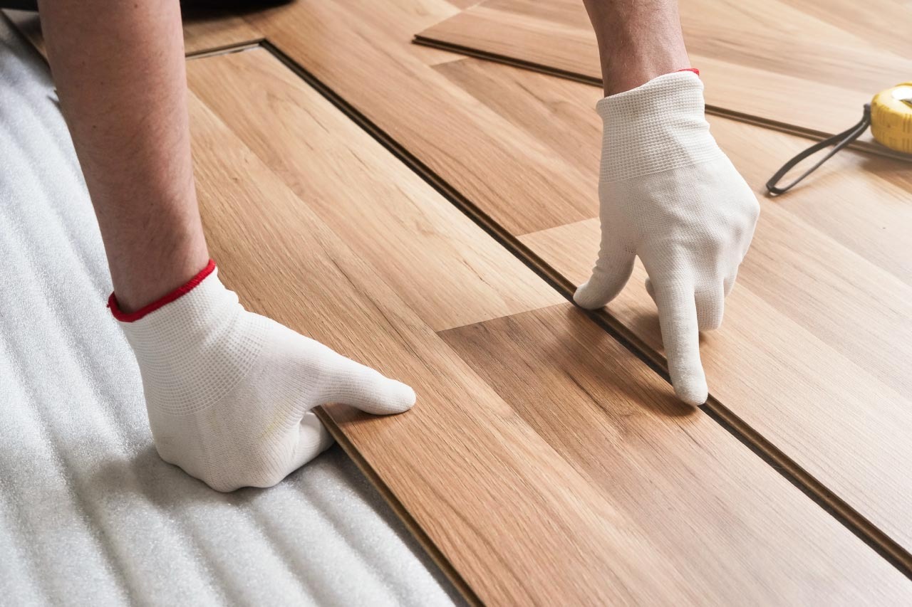 Hardwood floor installation